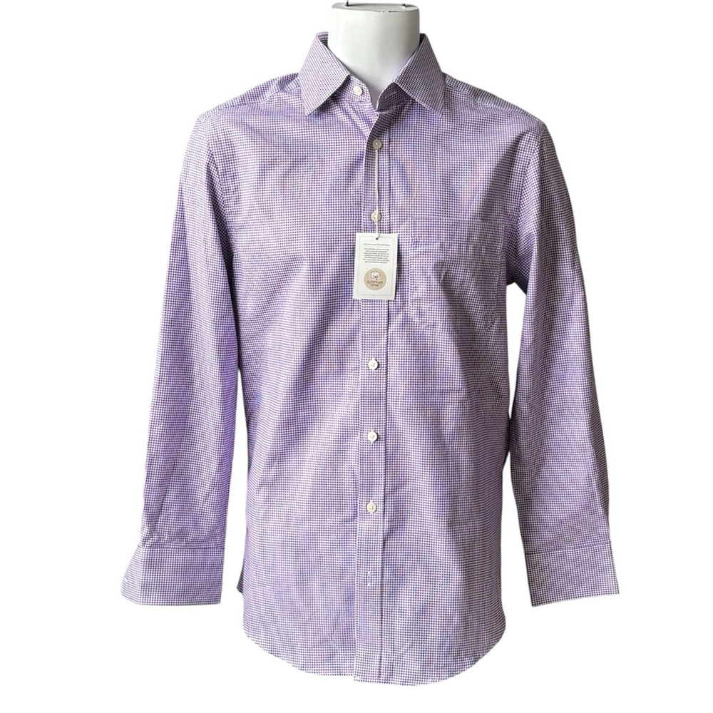 Charles Tyrwhitt Egyptian Cotton Puppytooth Slim Fit Dress Shirt - NWT 15/33